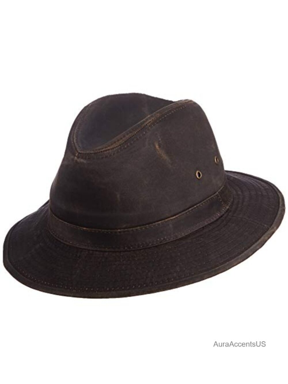 Men's Weathered Cotton Safari Hat UPF 50+ Sun Protection 2.25in Brim Solid